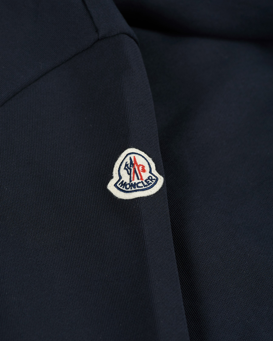 Homme | Pulls Et Tricots | Moncler | Maglia Full Zip Hoodie Navy