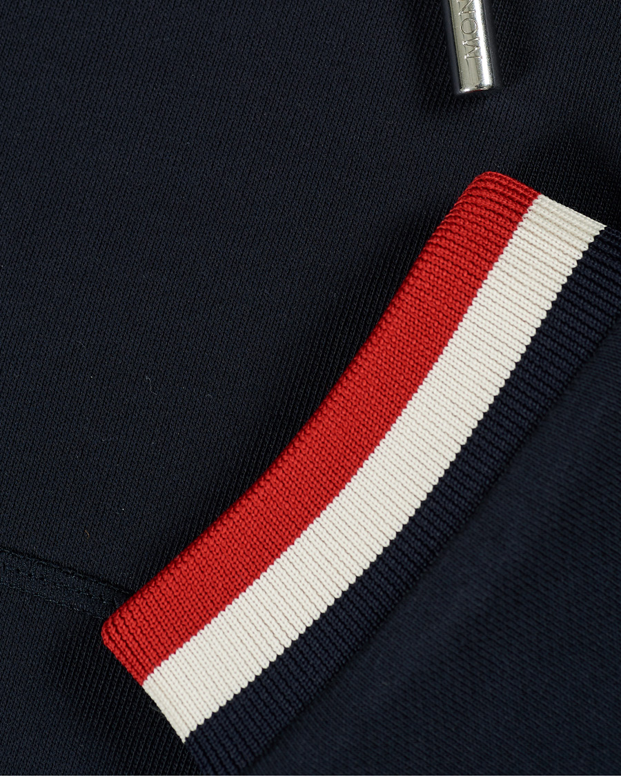 Homme | Pulls Et Tricots | Moncler | Maglia Full Zip Hoodie Navy