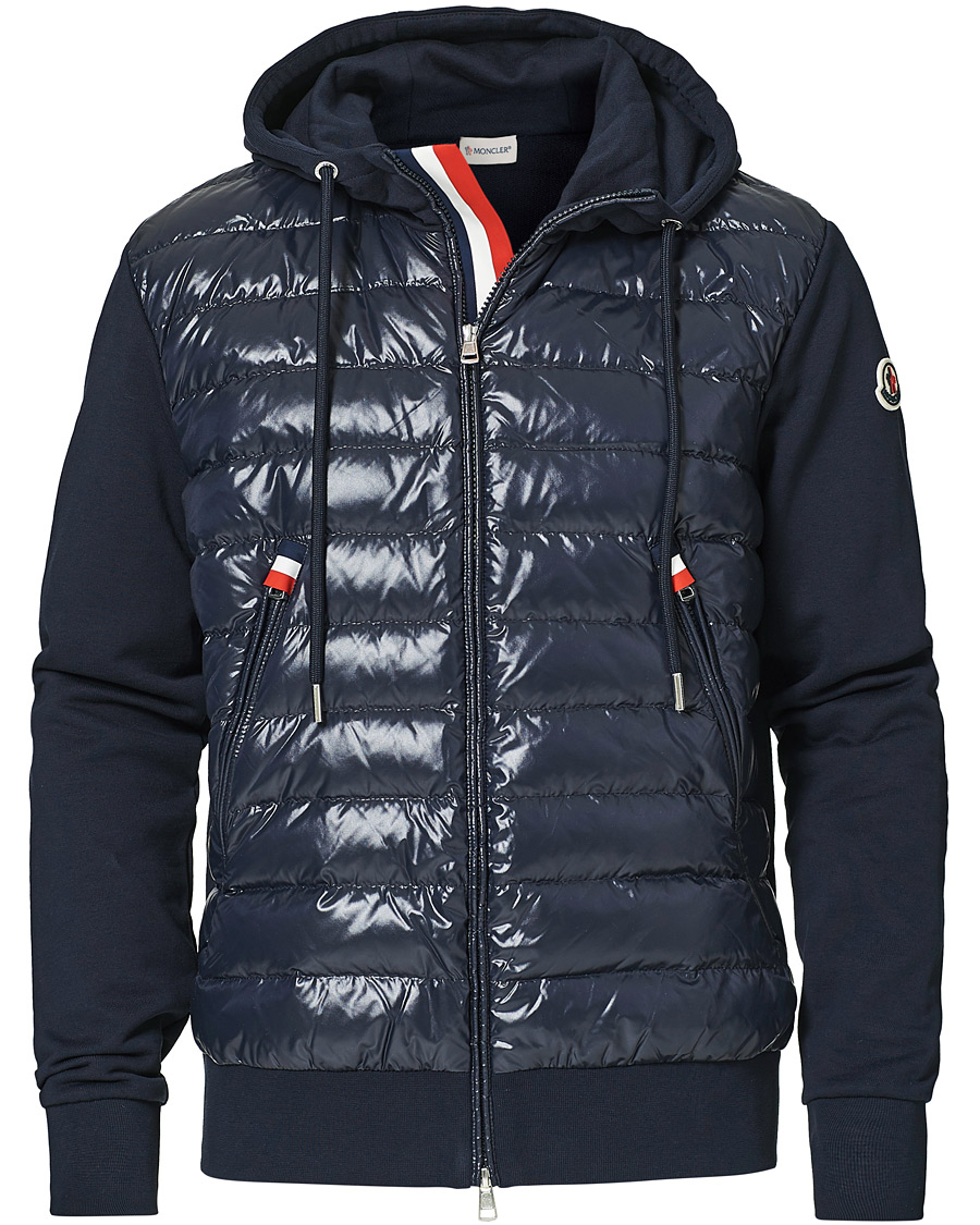 Homme | Manteaux Et Vestes | Moncler | Maglia Full Zip Hybrid Navy