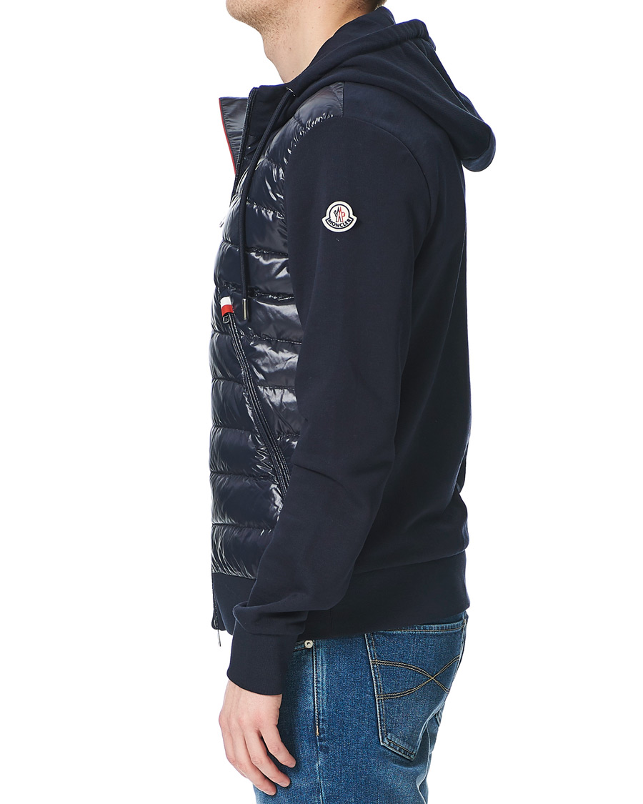 Homme | Manteaux Et Vestes | Moncler | Maglia Full Zip Hybrid Navy