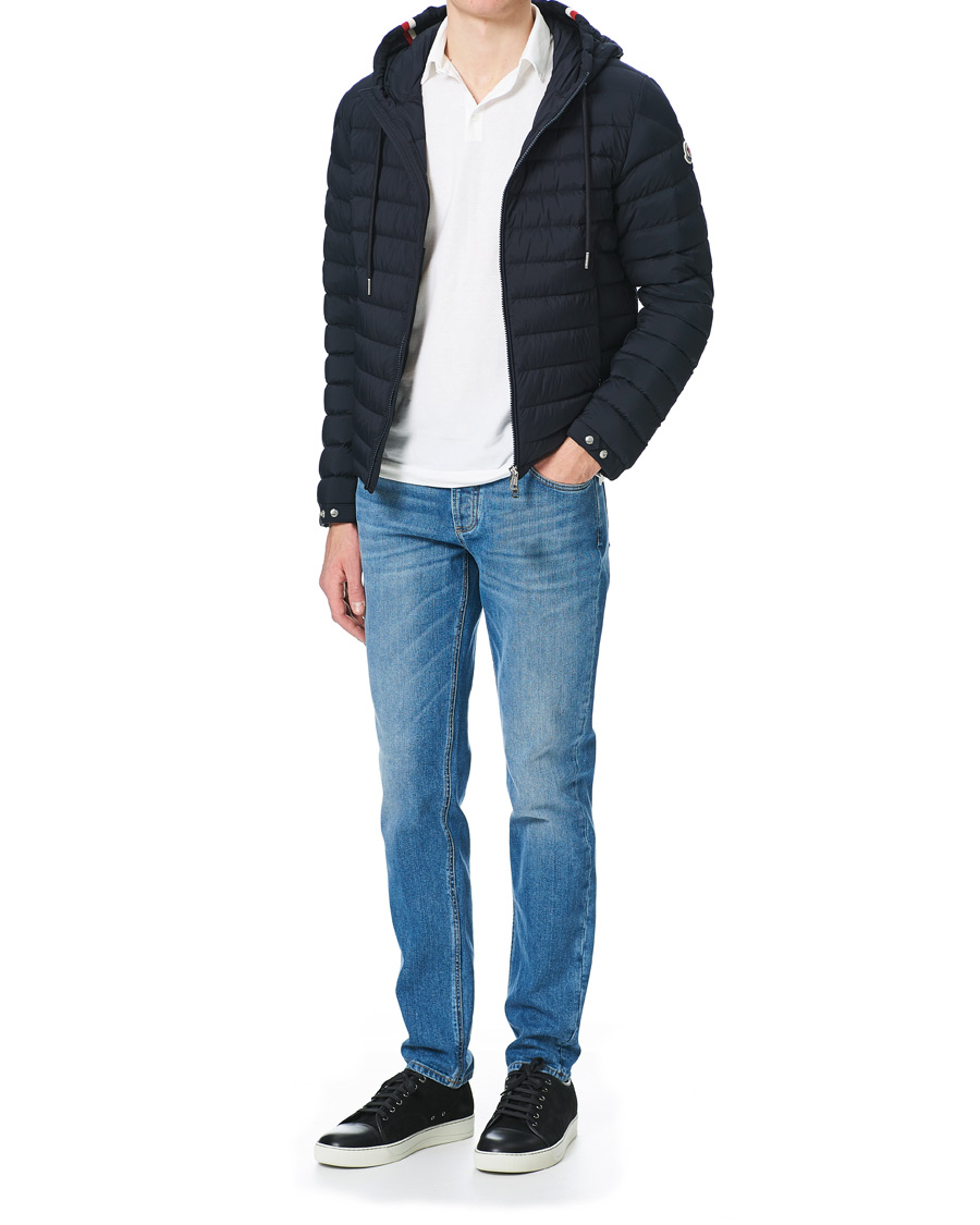 Homme | Manteaux Et Vestes | Moncler | Eus Down Hooded Jacket Navy