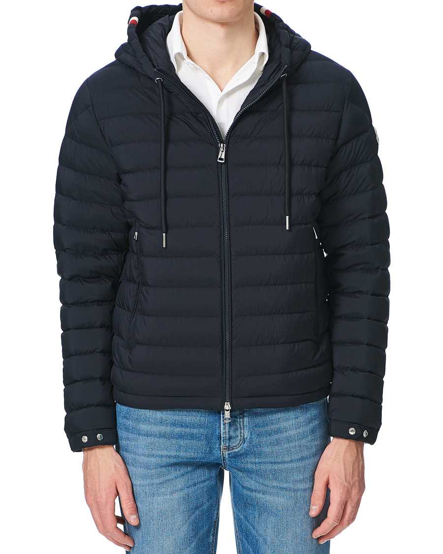 Homme | Manteaux Et Vestes | Moncler | Eus Down Hooded Jacket Navy