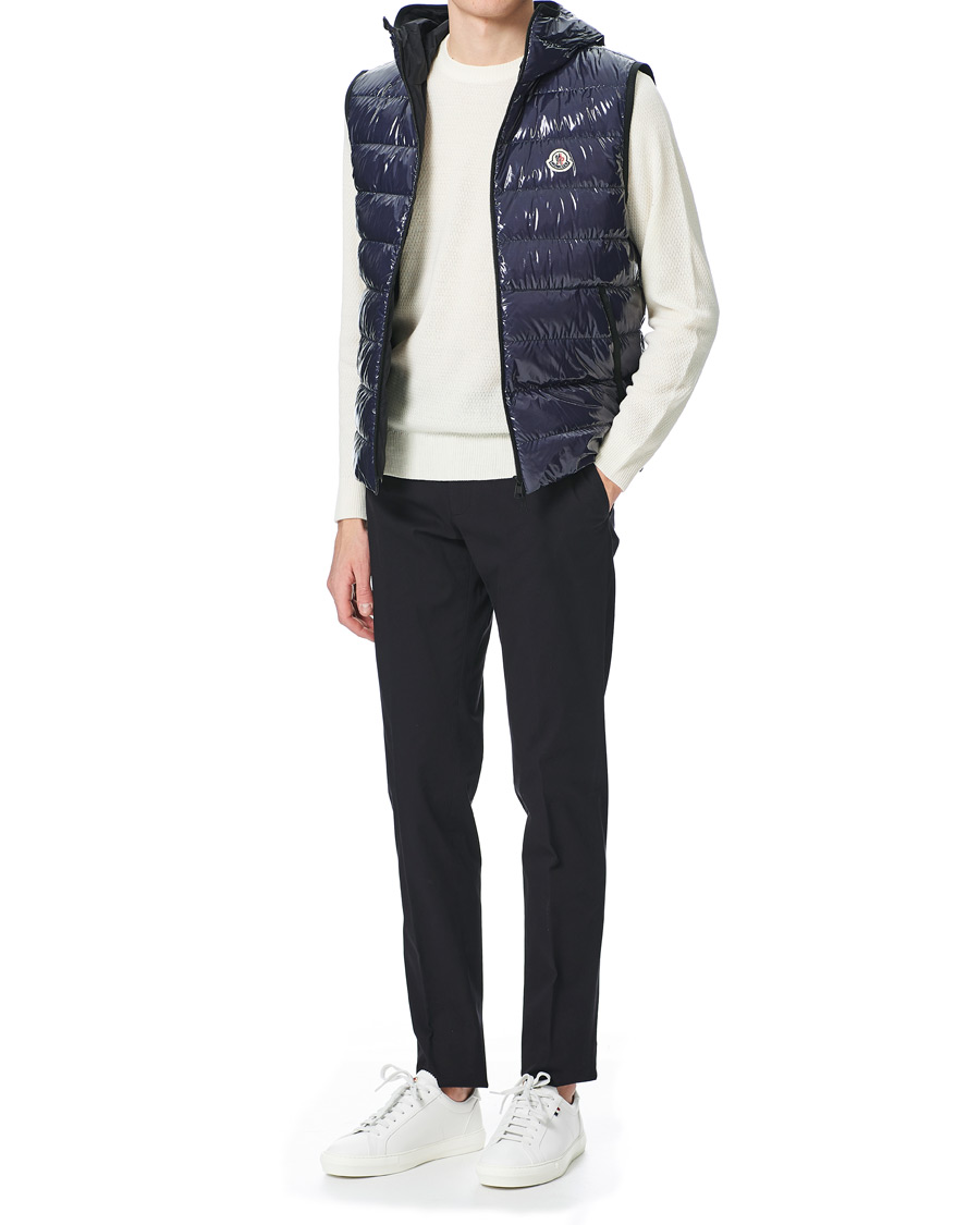 Homme | Manteaux Et Vestes | Moncler | Lappe Down Ripstop Vest Navy
