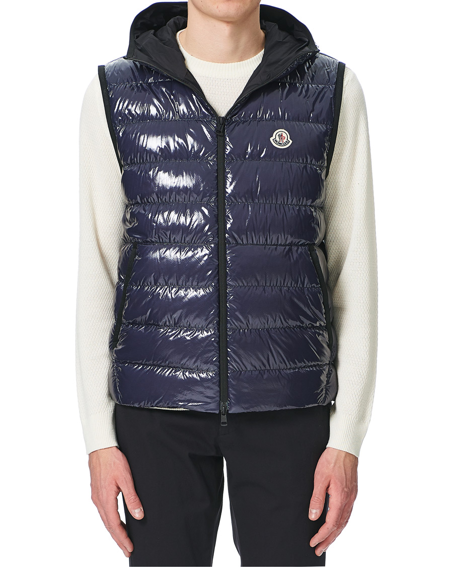 Homme | Manteaux Et Vestes | Moncler | Lappe Down Ripstop Vest Navy