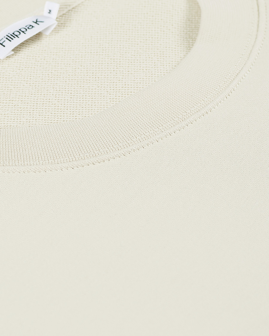 Homme | Pulls Et Tricots | Filippa K | Gustaf Organic Cotton Sweatshirt Vanilla Ice