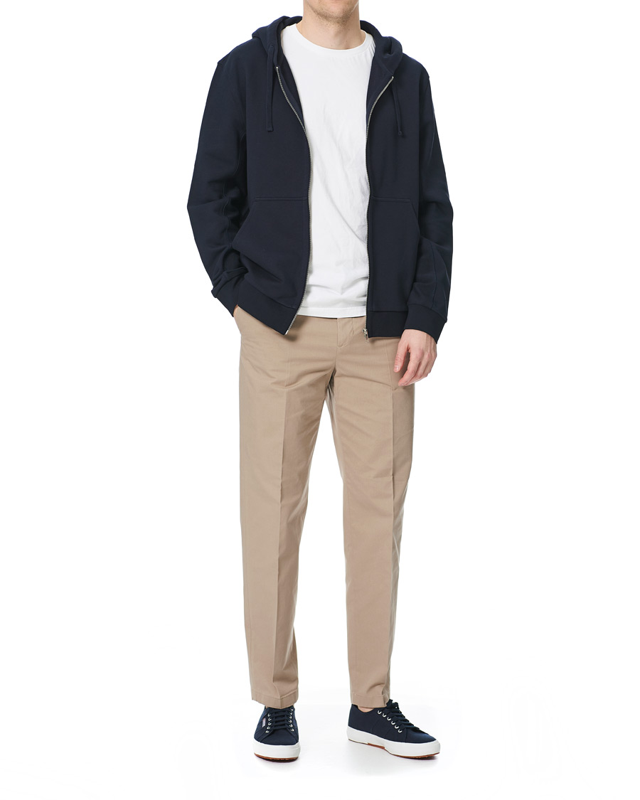 Homme | Pulls Et Tricots | Filippa K | Aldous Cotton Zip Hood Navy