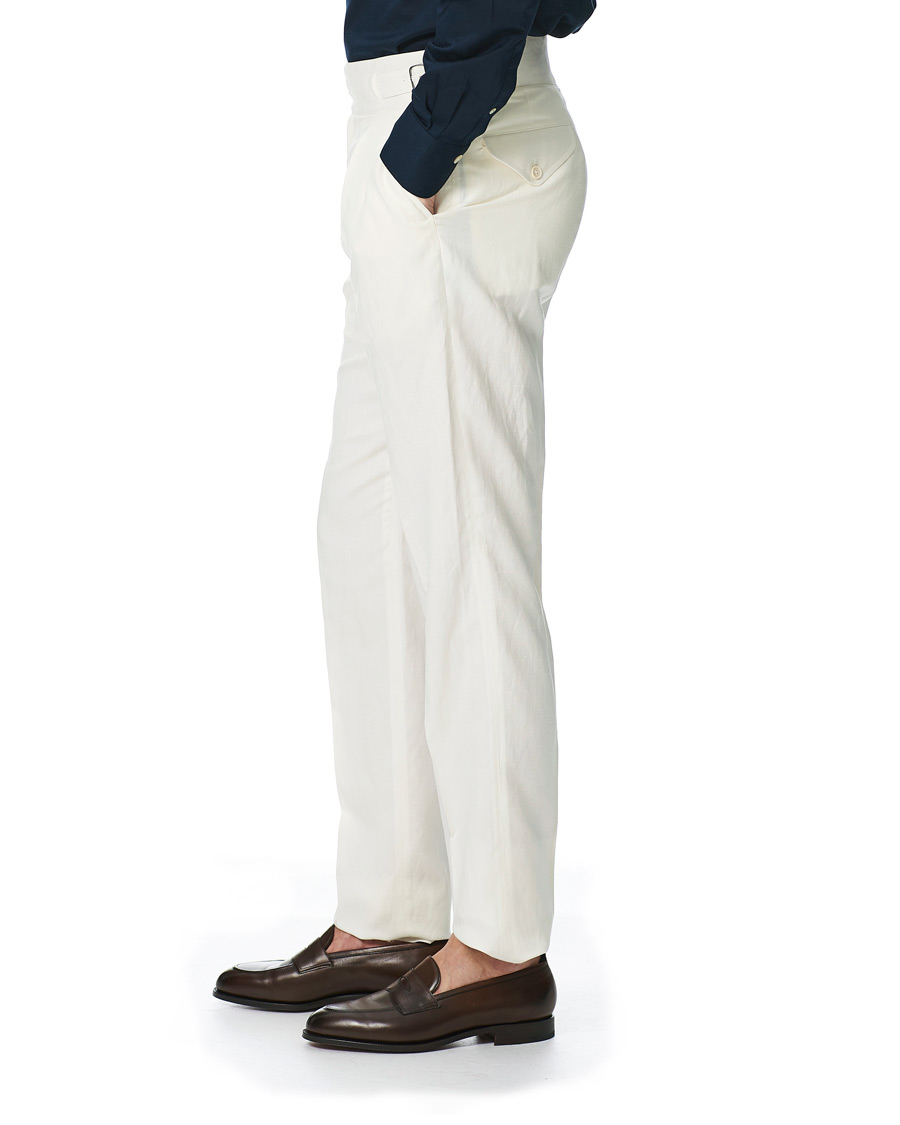 Homme | Pantalons | Ralph Lauren Purple Label | Silk/Linen Burma Trousers Light Beige