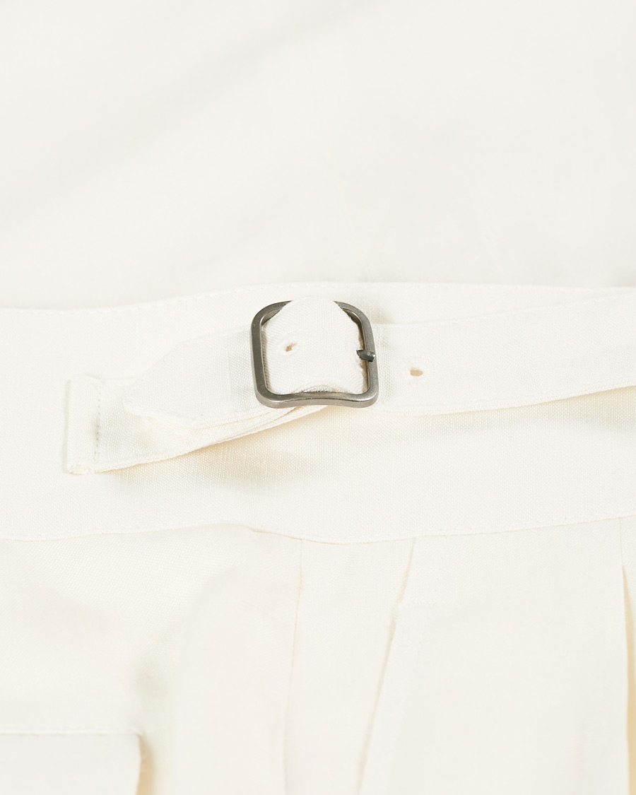 Homme | Pantalons | Ralph Lauren Purple Label | Silk/Linen Burma Trousers Light Beige