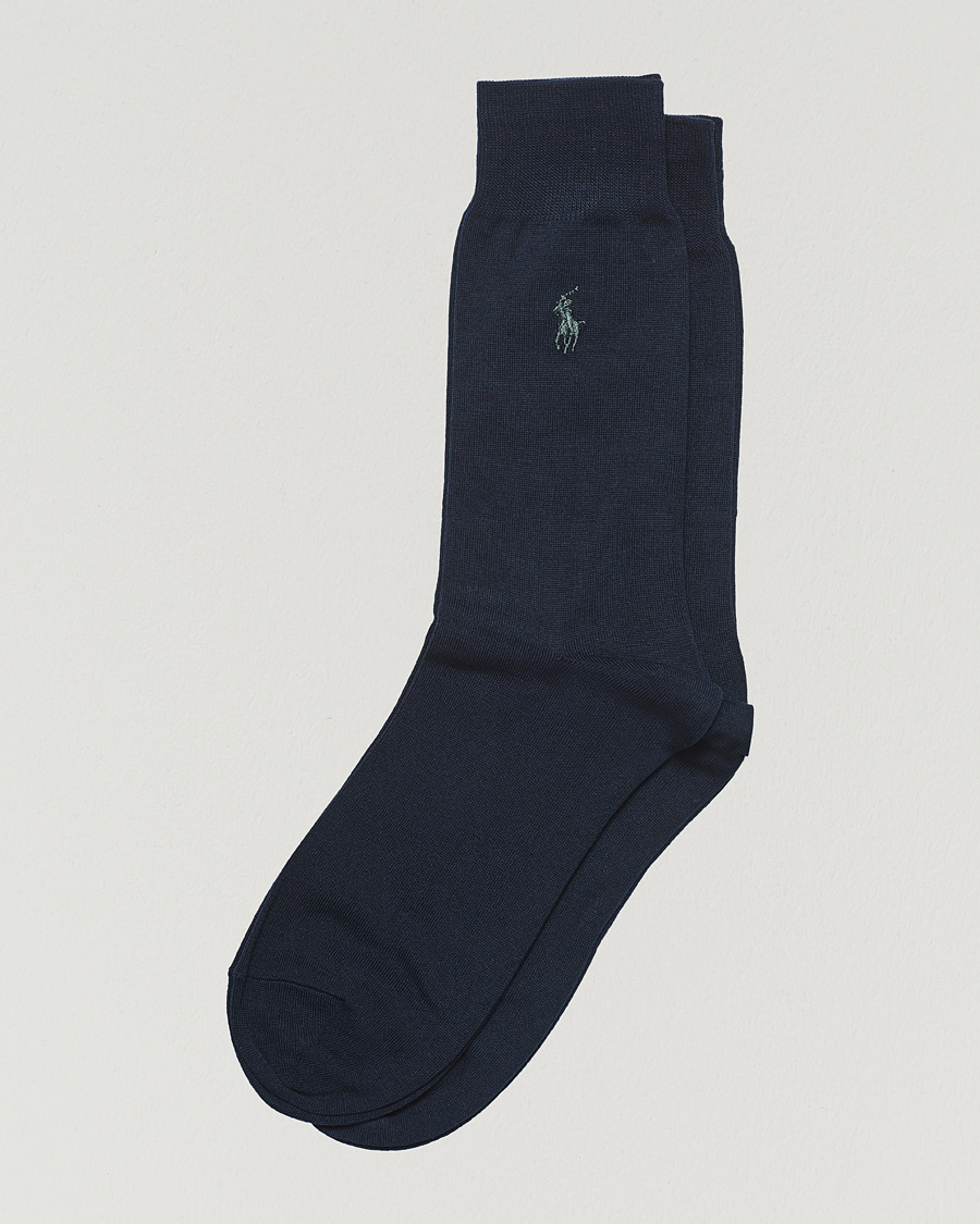 Heren | Ondergoed | Polo Ralph Lauren | 2-Pack Mercerized Cotton Socks Admiral Blue