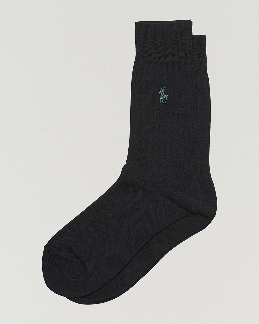 Heren | Ondergoed | Polo Ralph Lauren | 2-Pack Egyptian Cotton Socks Black
