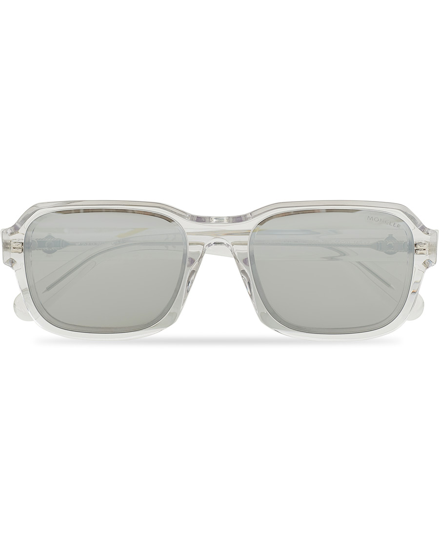 Heren | Moncler Lunettes Icebridge Sunglasses Crystal/Smoke Mirror | Moncler Lunettes | Icebridge Sunglasses Crystal/Smoke Mirror