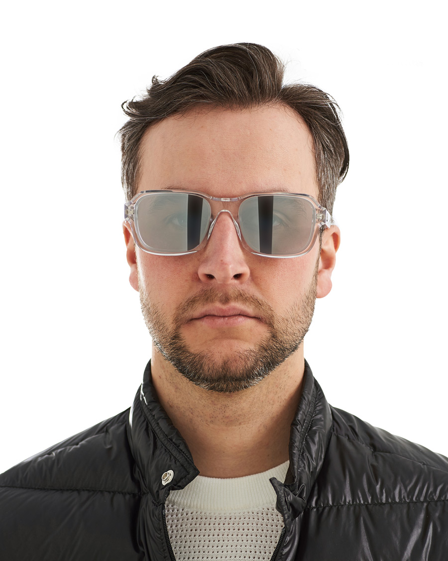 Heren | Moncler Lunettes Icebridge Sunglasses Crystal/Smoke Mirror | Moncler Lunettes | Icebridge Sunglasses Crystal/Smoke Mirror