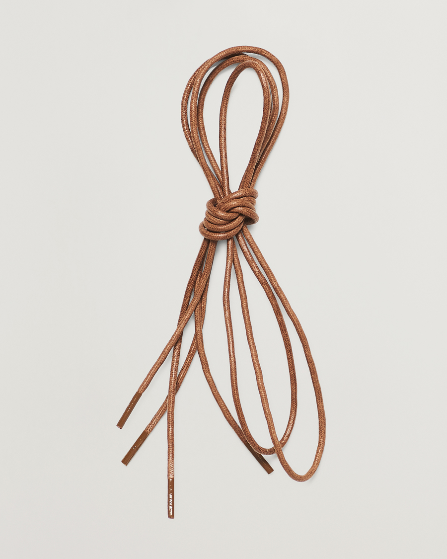 Heren | Schoenverzorging | Saphir Medaille d'Or | Shoe Laces Thin Waxed 75cm Tobacco