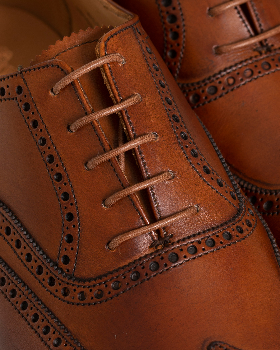 Heren | Schoenverzorging | Saphir Medaille d'Or | Shoe Laces Thin Waxed 75cm Tobacco