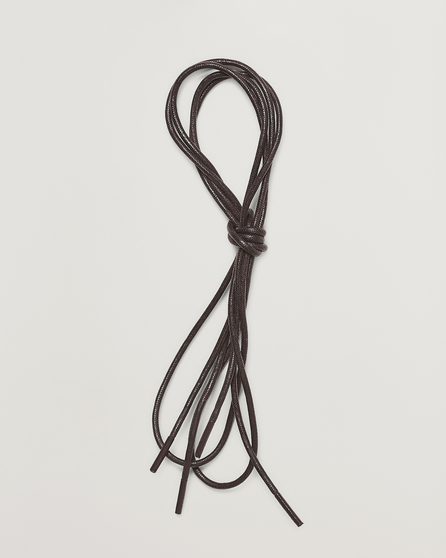 Homme | Entretien Chaussures | Saphir Medaille d'Or | Shoe Laces Thin Waxed 75cm Dark Brown