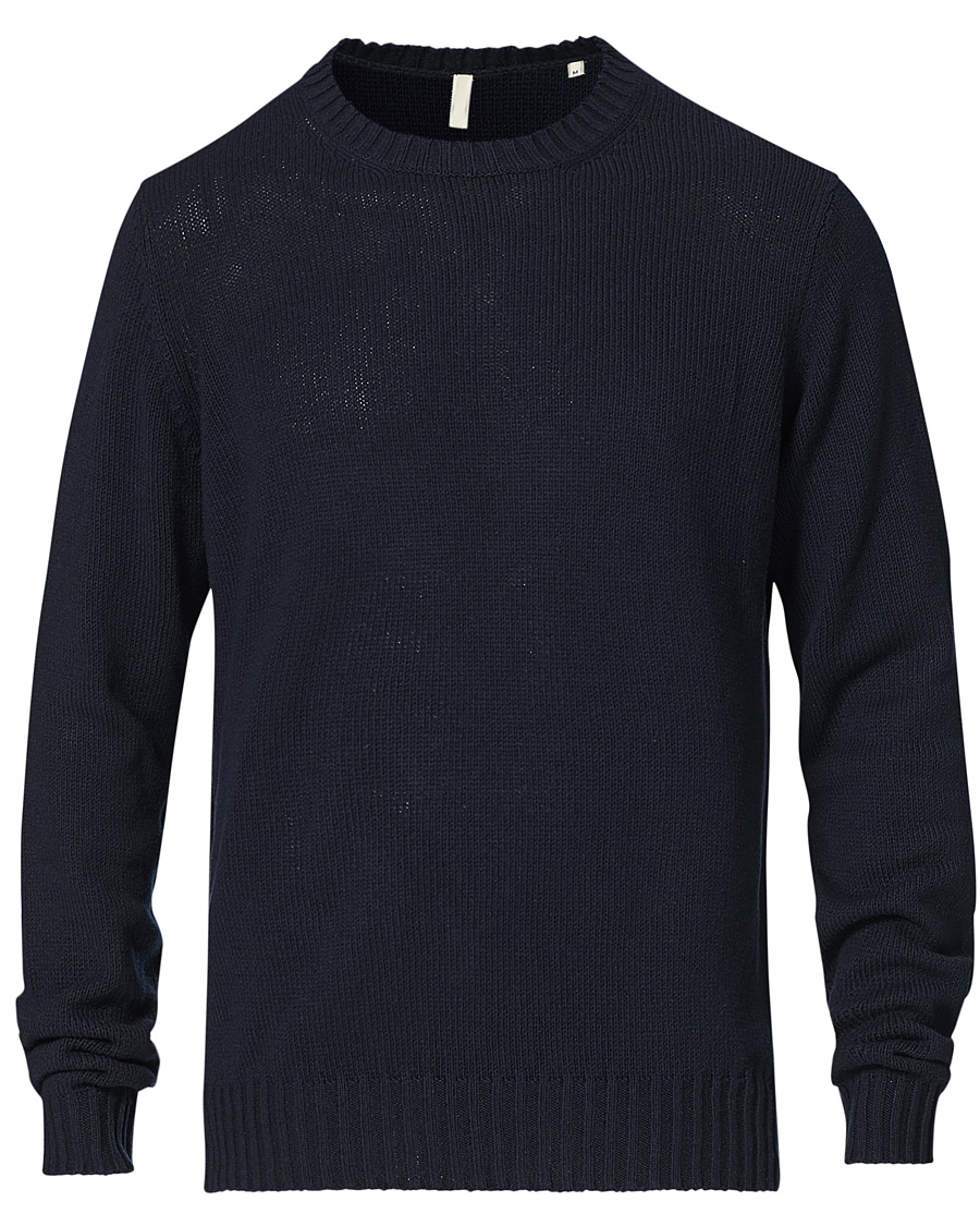 Homme | Pulls Et Tricots | Sunflower | Silk Crew Neck Navy
