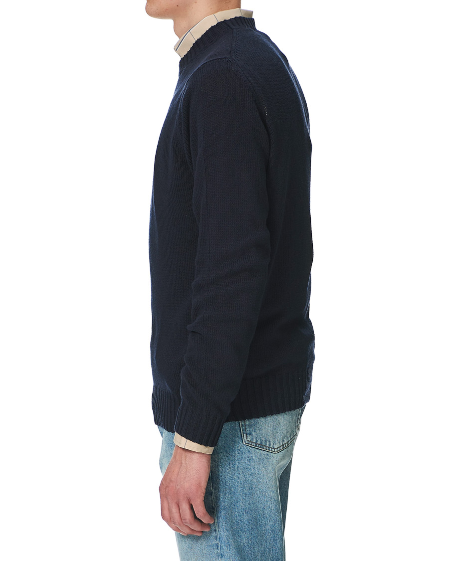 Homme | Pulls Et Tricots | Sunflower | Silk Crew Neck Navy