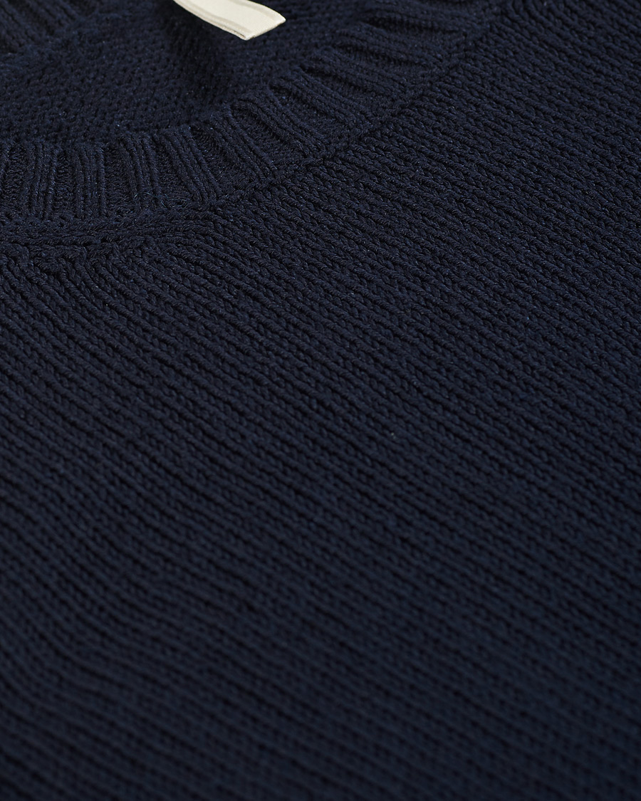 Homme | Pulls Et Tricots | Sunflower | Silk Crew Neck Navy