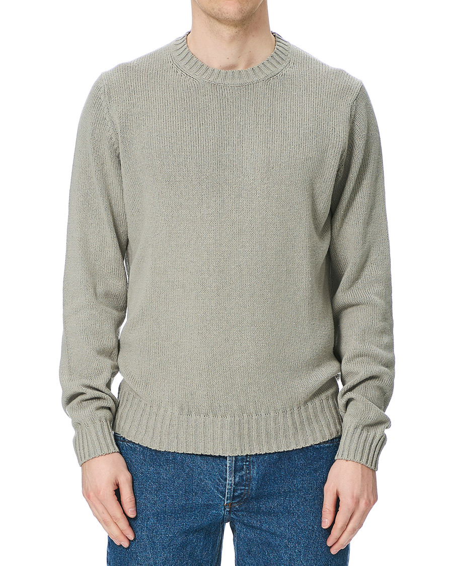 Homme | Pulls Et Tricots | Sunflower | Silk Crew Neck Light Grey