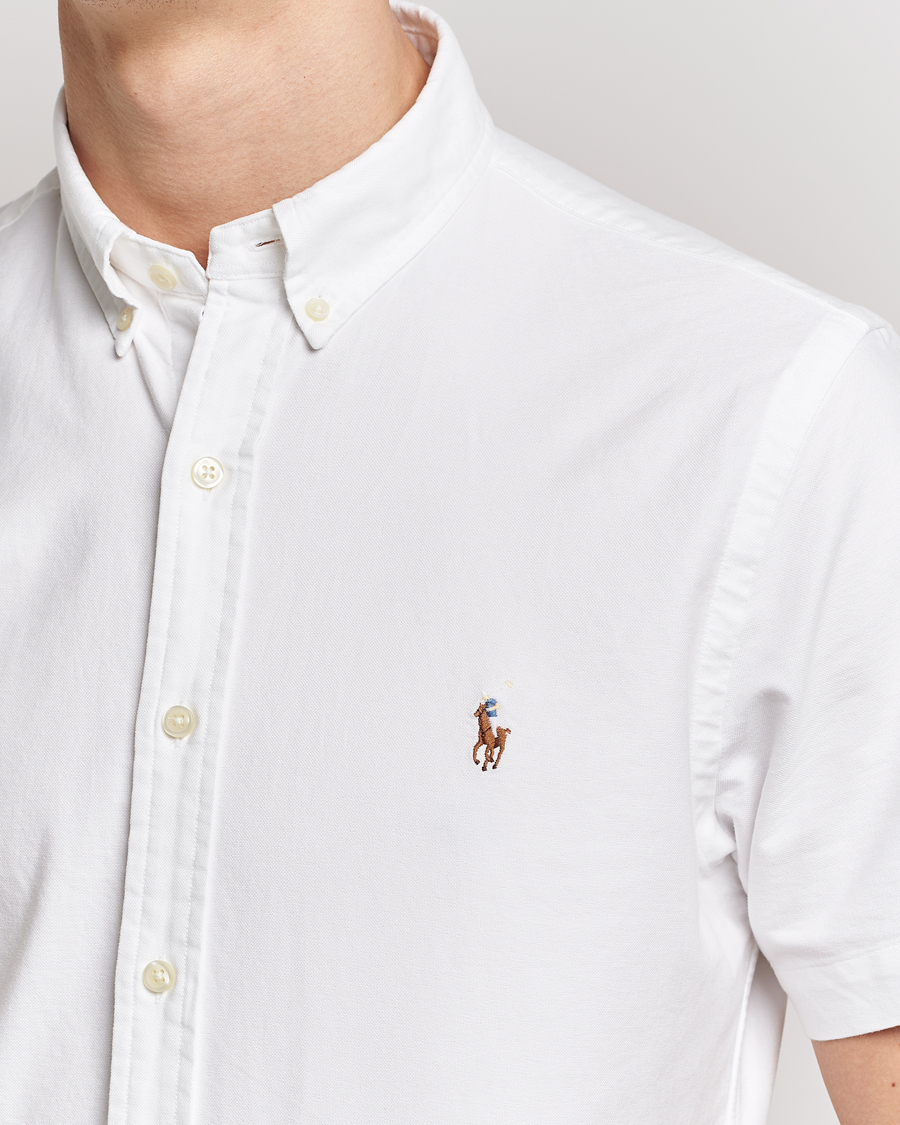 Heren | Overhemden | Polo Ralph Lauren | Slim Fit Oxford Short Sleeve Shirt White