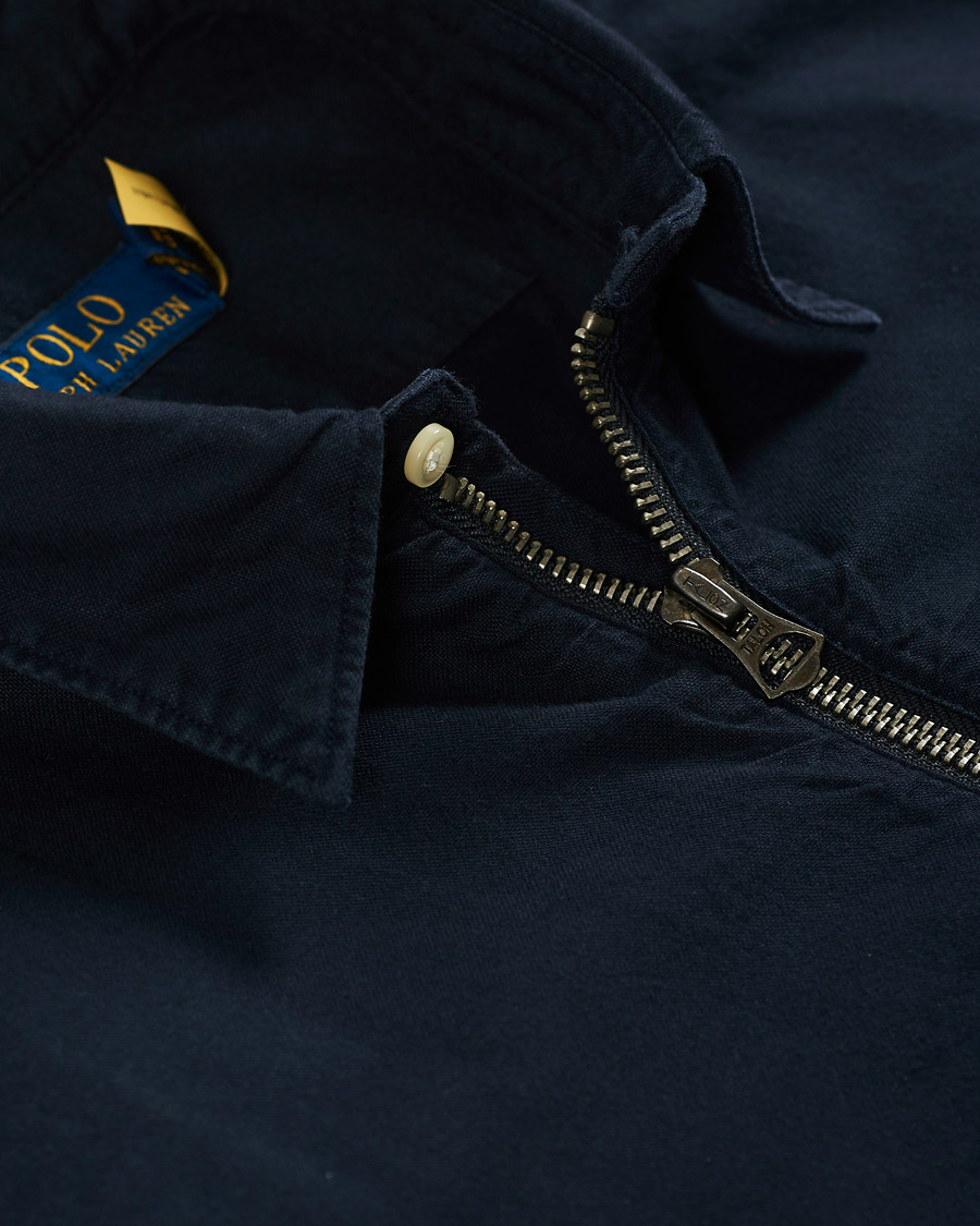Homme | Chemises | Polo Ralph Lauren | Zip Oxford Garment Dyed Shirt Navy