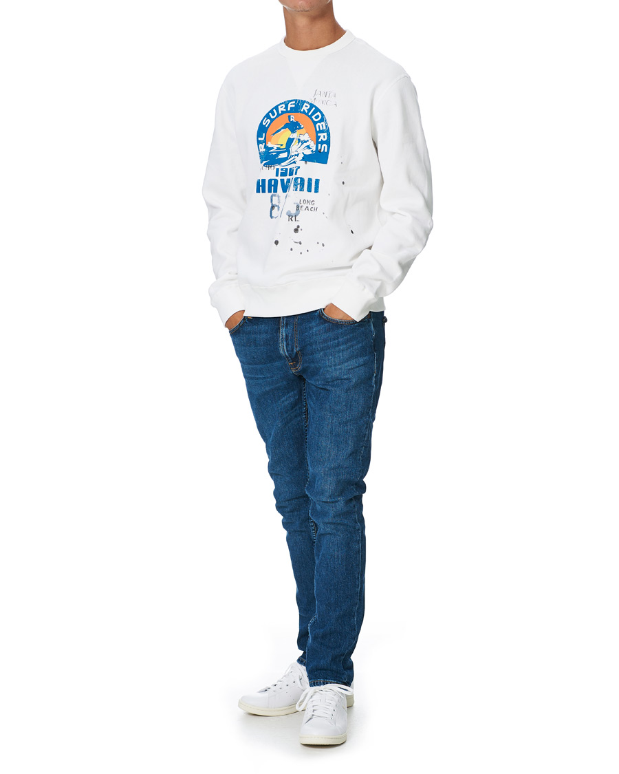 Homme | Pulls Et Tricots | Polo Ralph Lauren | Surf Riders Crew Neck Sweatshirt White