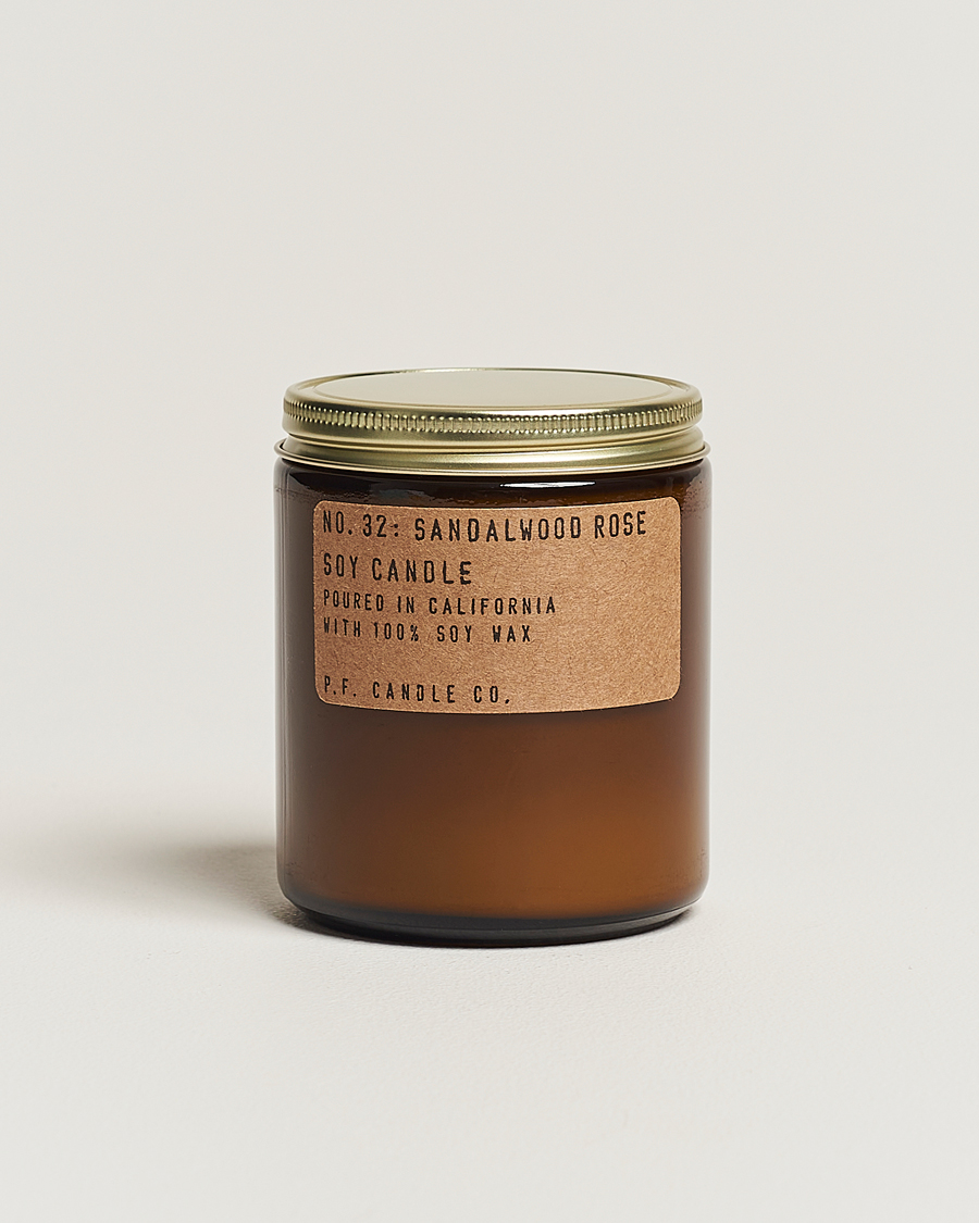 Heren | Geurkaarsen | P.F. Candle Co. | Soy Candle No. 32 Sandalwood Rose 204g