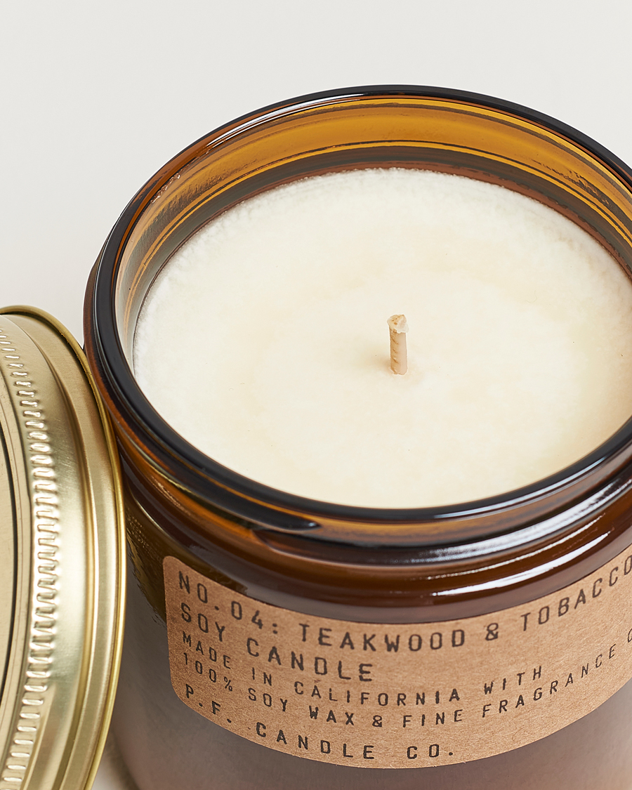 Homme | P.F. Candle Co. Soy Candle No. 4 Teakwood & Tobacco 354g | P.F. Candle Co. | Soy Candle No. 4 Teakwood & Tobacco 354g