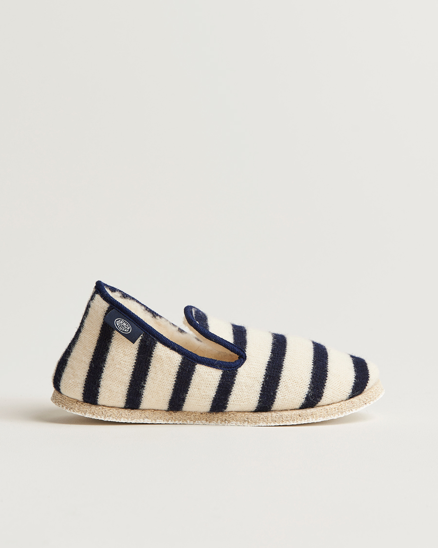Homme | Armor-lux Maoutig Home Slippers Nature/Navy | Armor-lux | Maoutig Home Slippers Nature/Navy