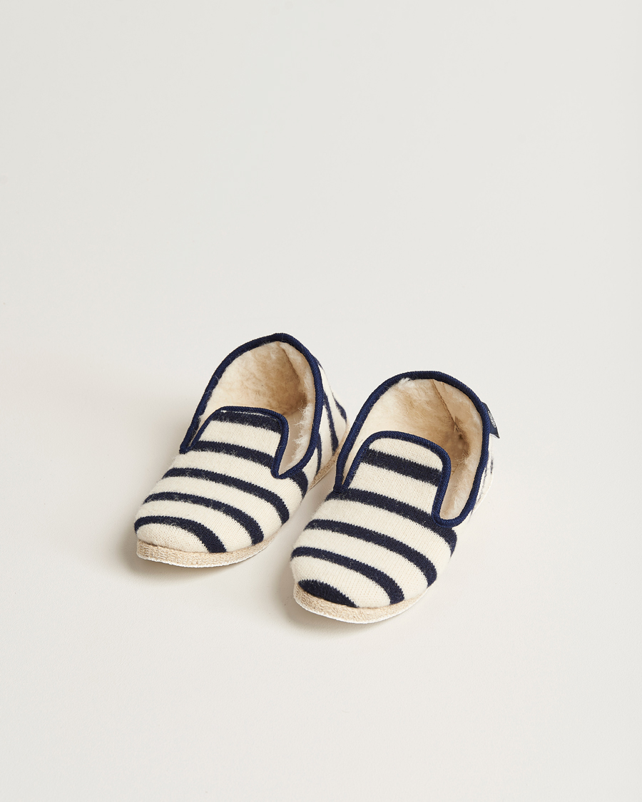 Homme | Armor-lux Maoutig Home Slippers Nature/Navy | Armor-lux | Maoutig Home Slippers Nature/Navy
