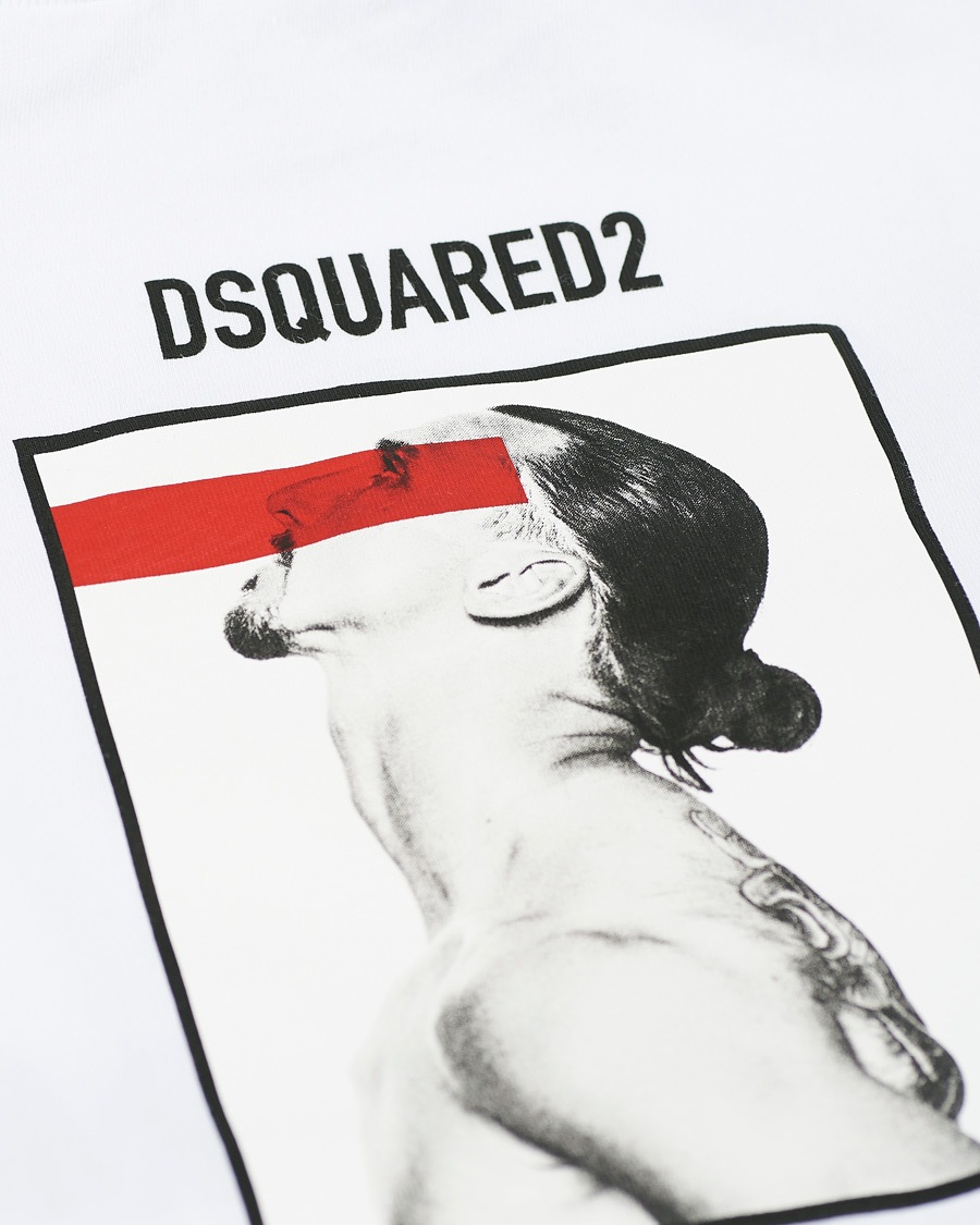 Homme | T-shirts | Dsquared2 | X Ibrahimovic Icon Sign Crew Neck Tee White
