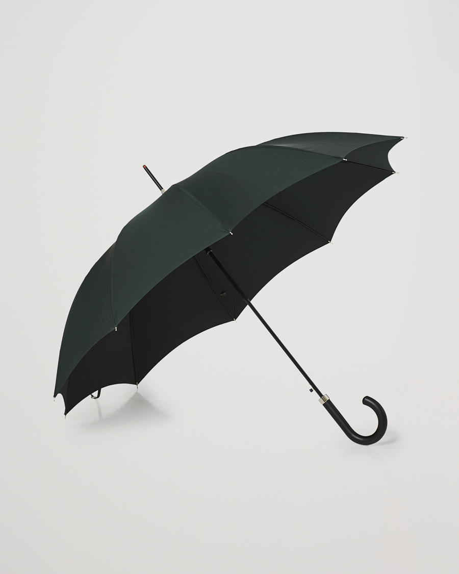 Homme | Parapluies | Fox Umbrellas | Hardwood Automatic Umbrella Racing Green
