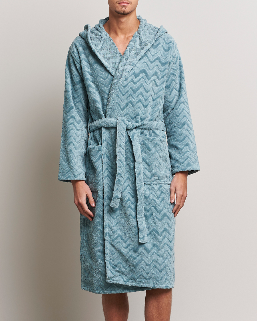 Homme | Peignoirs Et Pyjamas | Missoni Home | Rex Bathrobe Light Blue