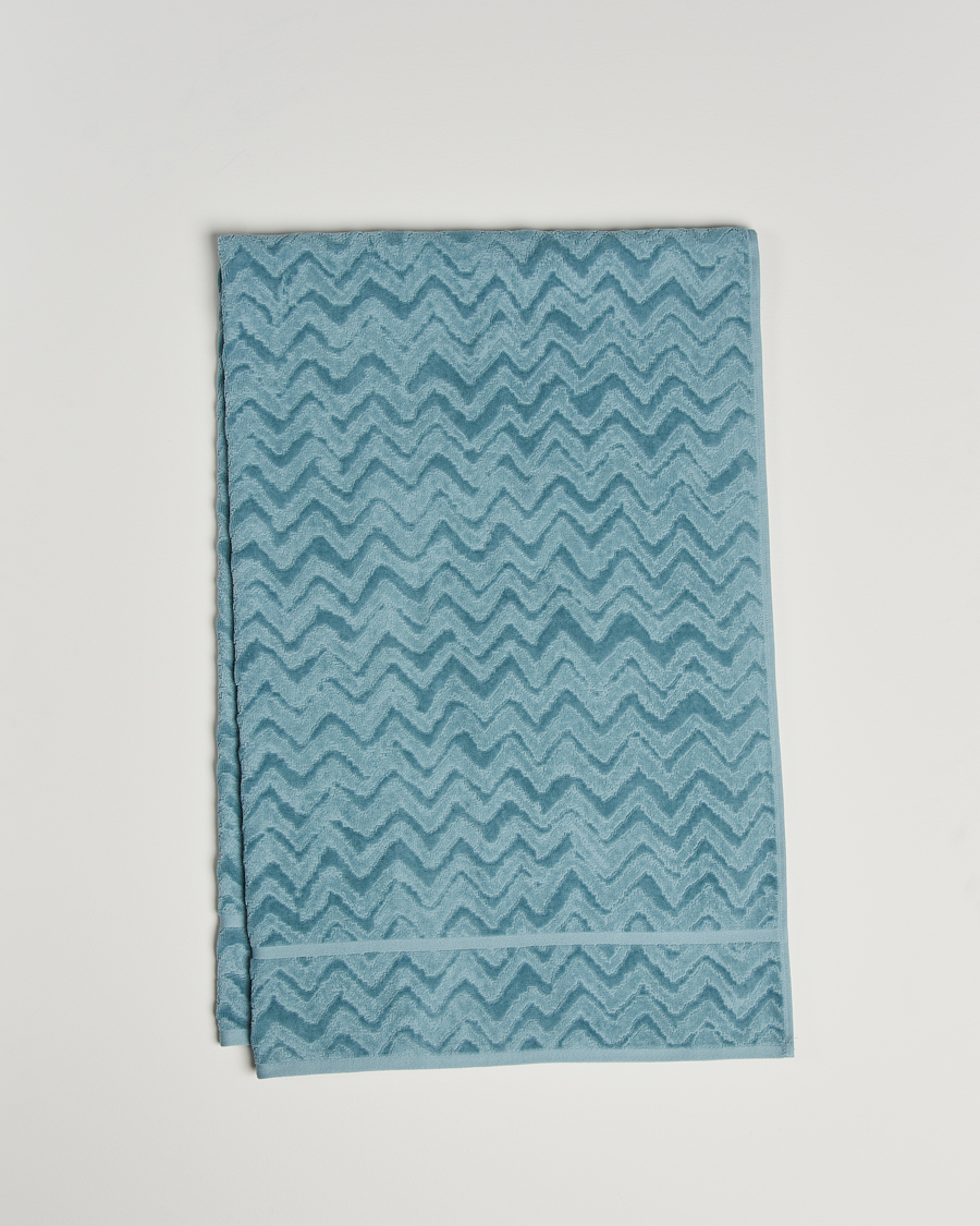 Homme | Missoni Home Rex Bath Sheet 100x150 cm Light Blue | Missoni Home | Rex Bath Sheet 100x150 cm Light Blue
