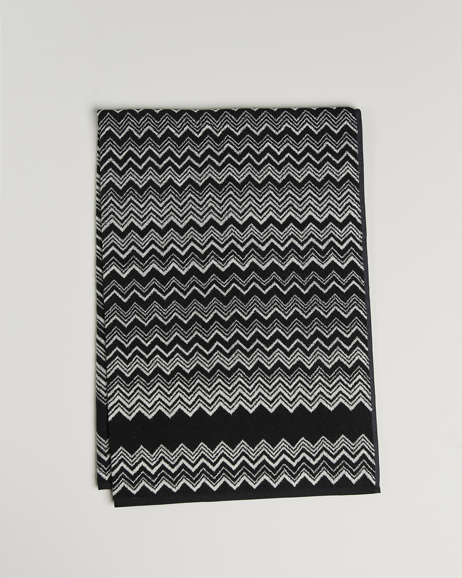 Homme | | Missoni Home | Keith Bath Sheet 100x150 cm Black/White