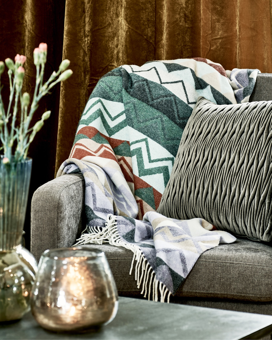 Homme | | Missoni Home | Yvo Zig Zag Wool Throw Multicolor