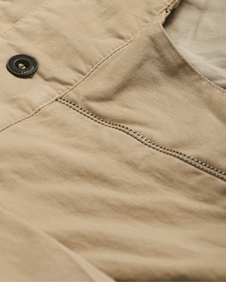 Homme | Shorts | Lardini | Double Pleated Cotton Shorts Beige