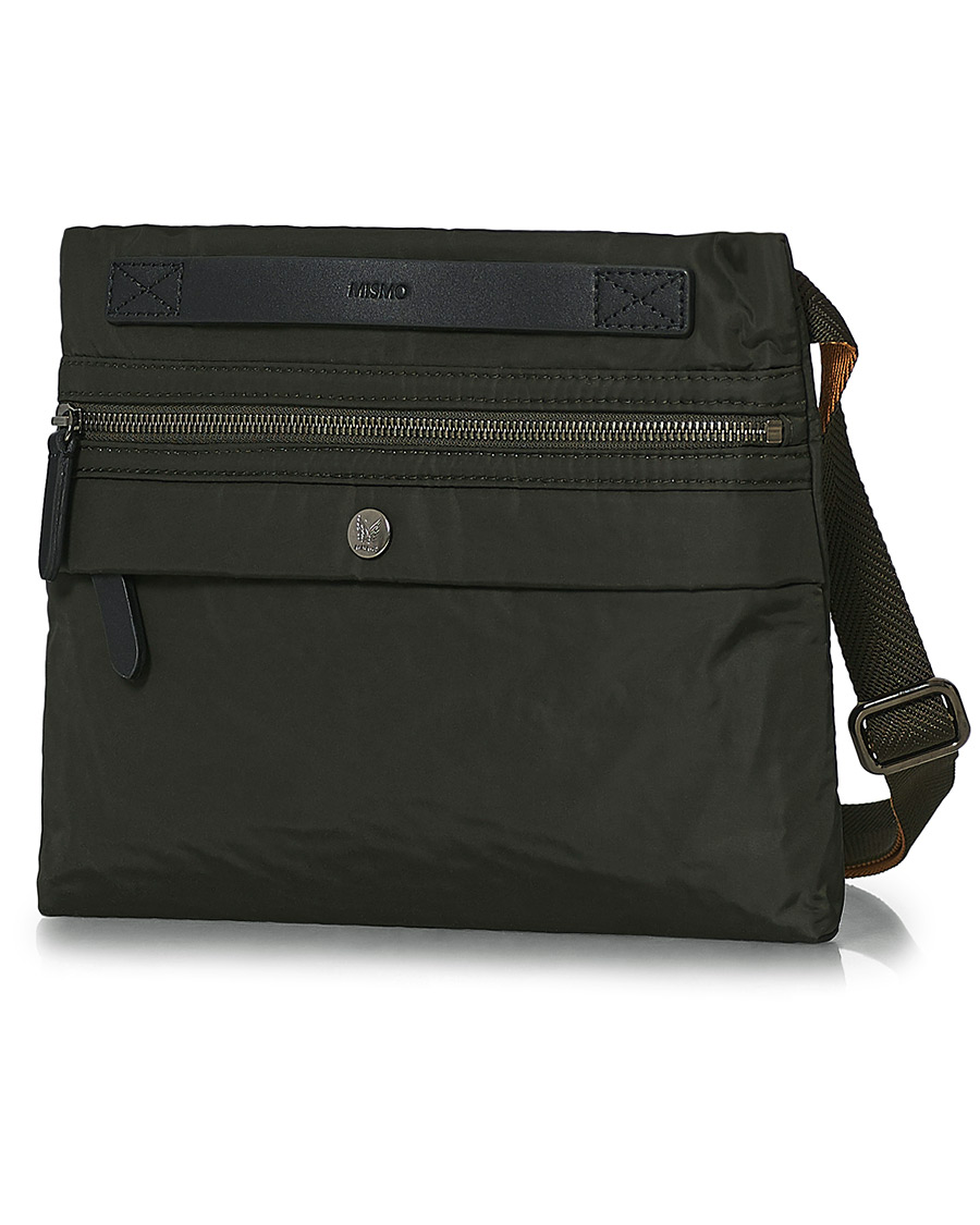 Homme | Mismo M/S Fly Nylon Cross Body Pouch Beluga/Black | Mismo | M/S Fly Nylon Cross Body Pouch Beluga/Black