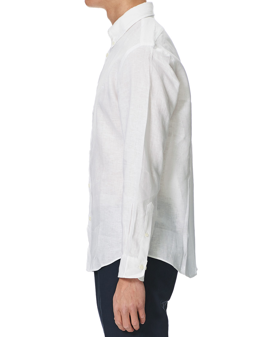 Heren | Overhemden | Brooks Brothers | Regent Fit Linen Sport Shirt White