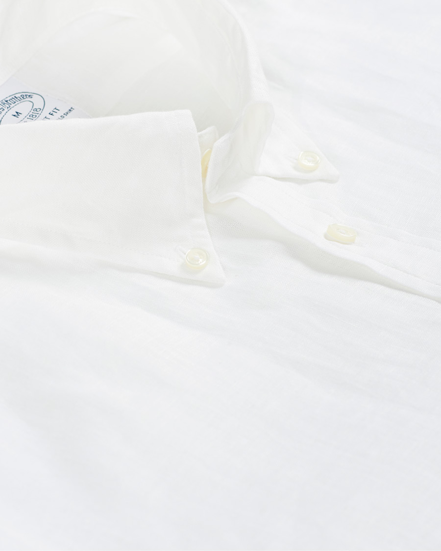 Heren | Overhemden | Brooks Brothers | Regent Fit Linen Sport Shirt White