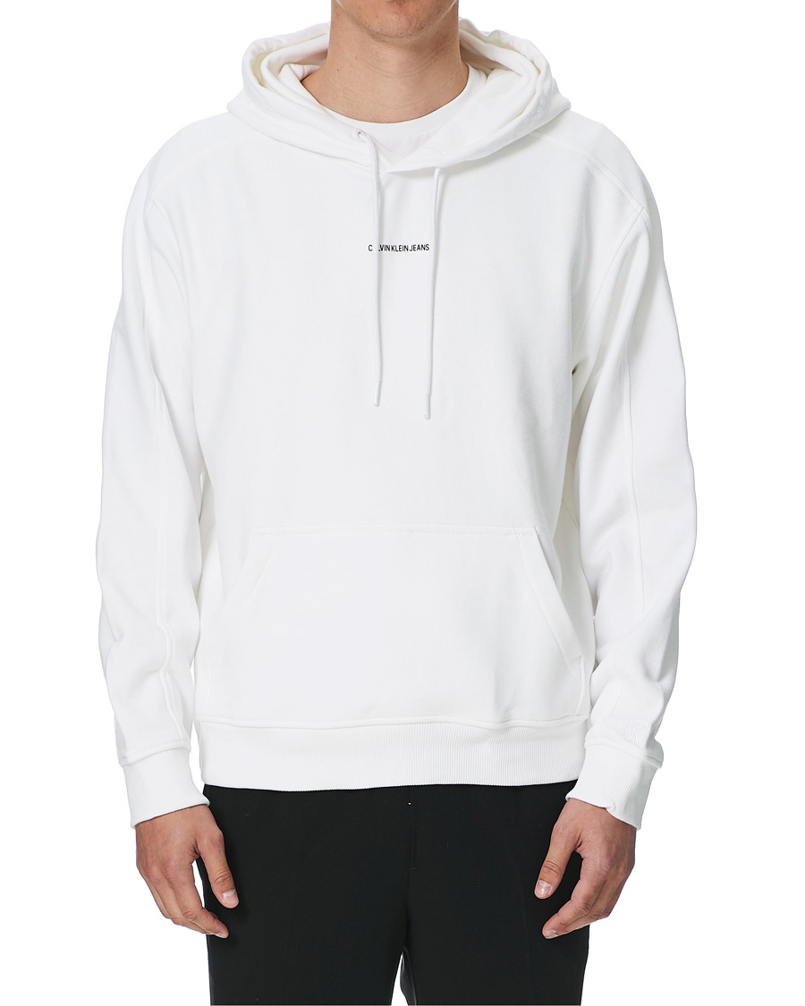 Homme | Pulls Et Tricots | Calvin Klein Jeans | Micro Branding Hoodie Bright White