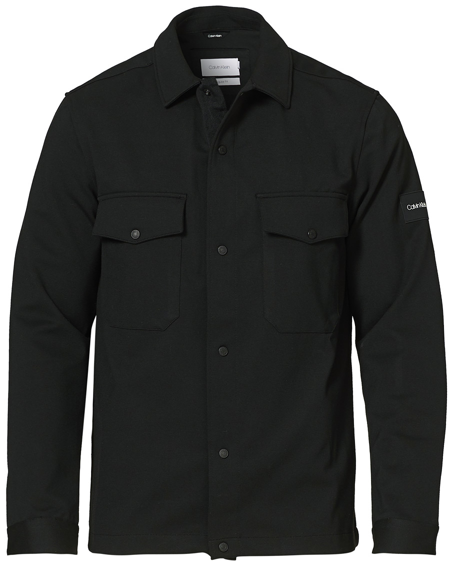Homme | Chemises | Calvin Klein | Comfort Knitted Overshirt Black