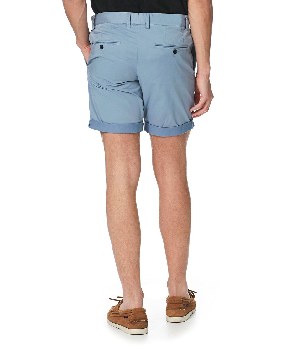 Homme | Shorts | J.Lindeberg | Nathan Super Satin Shorts Steel Blue