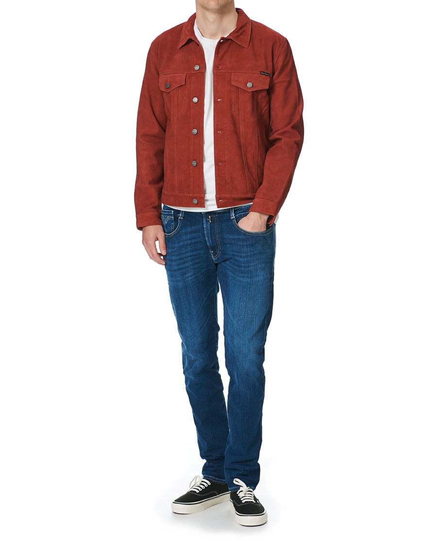 Homme | Manteaux Et Vestes | Nudie Jeans | Robby Suede Jacket Poppy Red