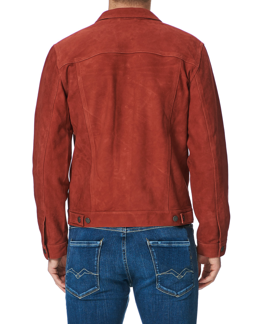 Homme | Manteaux Et Vestes | Nudie Jeans | Robby Suede Jacket Poppy Red