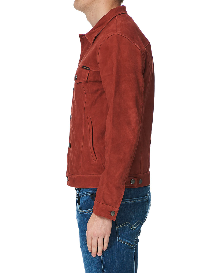 Homme | Manteaux Et Vestes | Nudie Jeans | Robby Suede Jacket Poppy Red