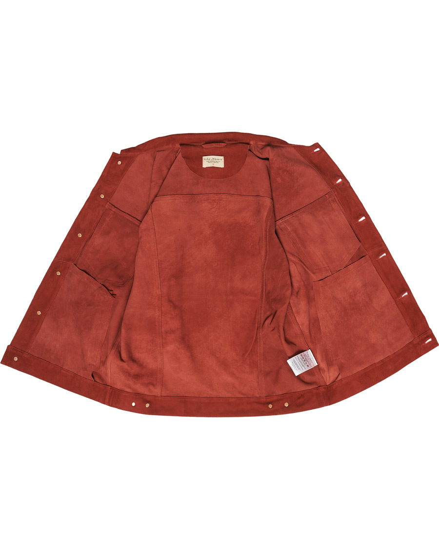 Homme | Manteaux Et Vestes | Nudie Jeans | Robby Suede Jacket Poppy Red