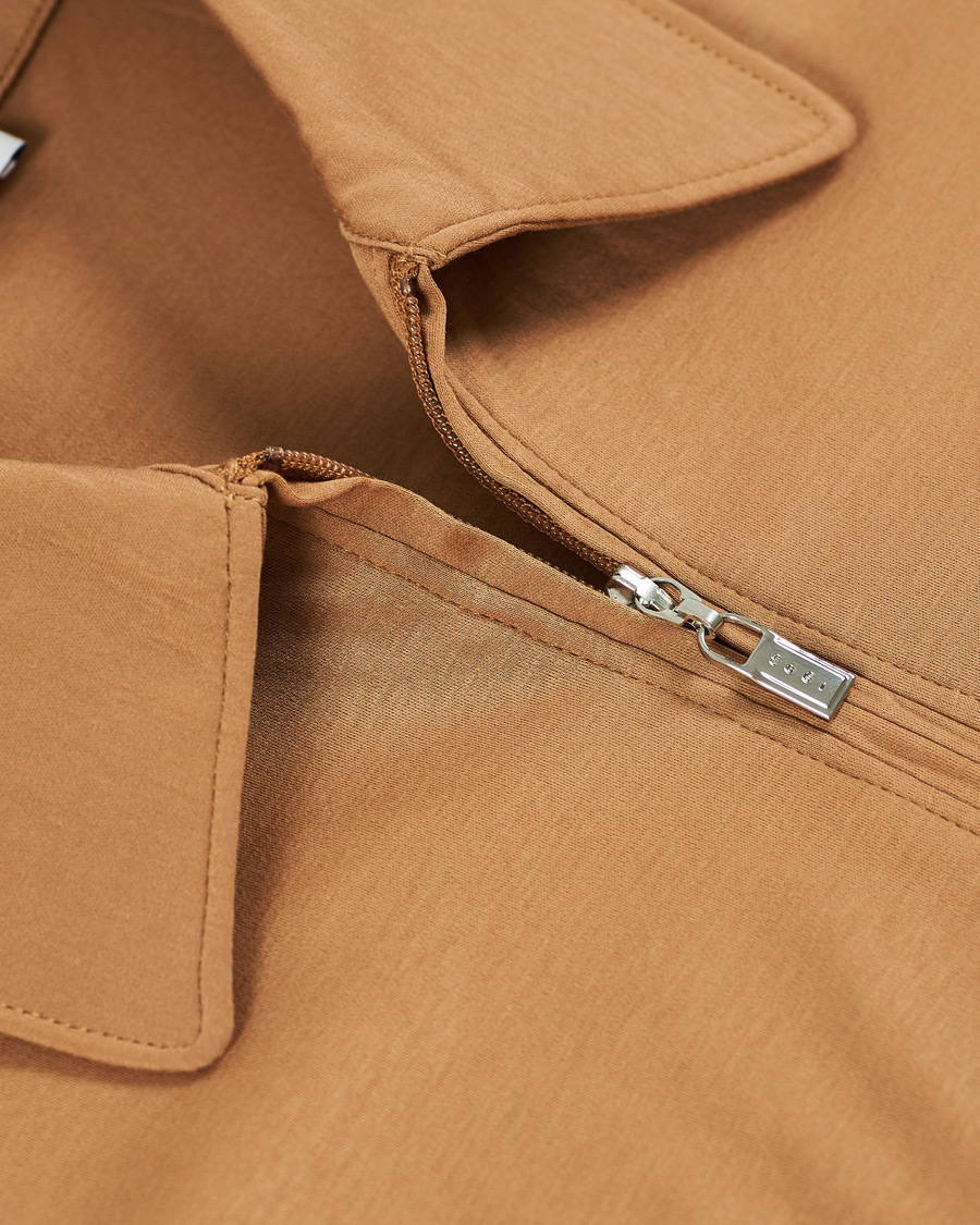 Homme | Polos | Tiger of Sweden | Laron Half Zip Polo Brown