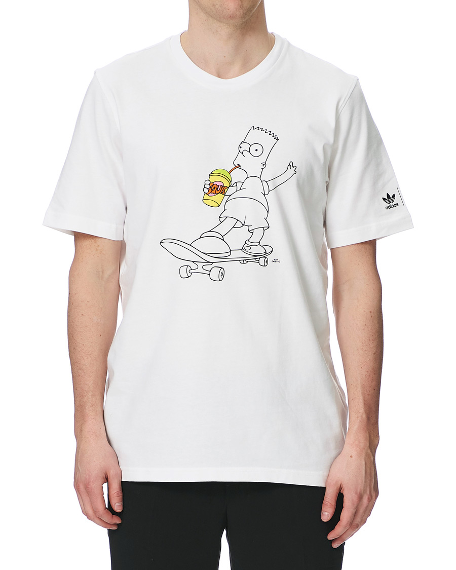 Homme | T-shirts | adidas Originals | The Simpsons Crew Neck Tee White