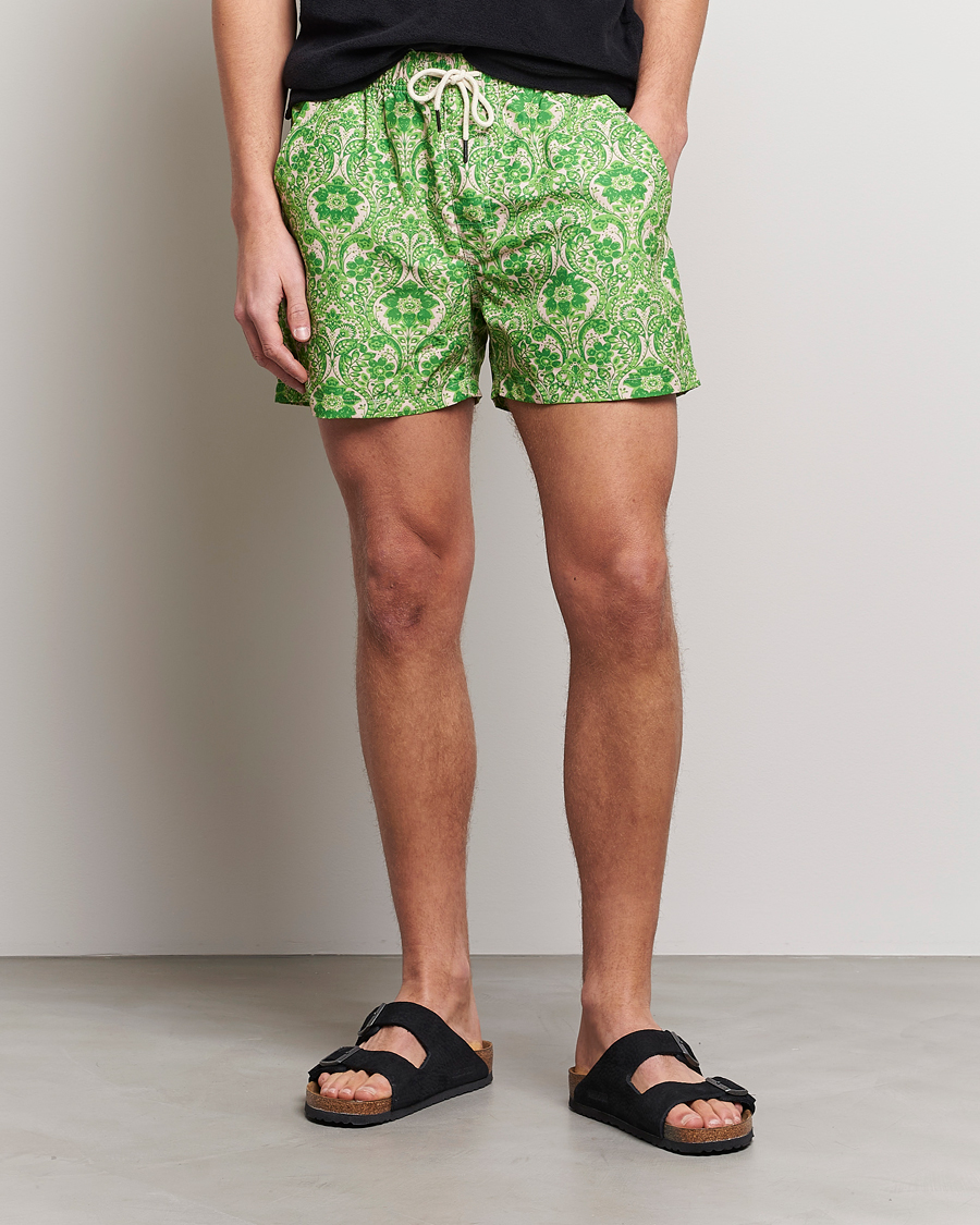 Heren | Zwembroek | OAS | Printed Swim Shorts Greenie